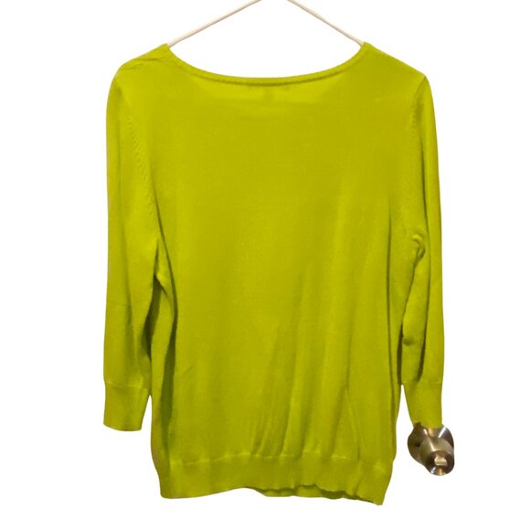 Cable and Gauge green knit top size XL - Picture 4 of 7